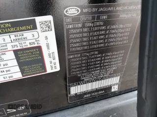 2019 Land Rover Range Rover Sport HSE с VIN SALWR2RV2KA822315, выставлен на аукционе IAAI как лот 42138032 с пробегом 63 173 миль миль и . История ставок и продаж доступна на DreamBid. Изображение 9.