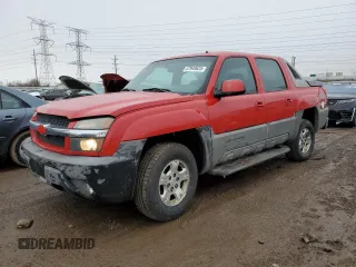 2002 Chevrolet Avalanche with VIN 3GNEK13T32G111921, listed as a Copart auction lot 47949625 with 252,950 mi miles and Salvage Title. Bid and sale history available at carsss.com. Image 1.