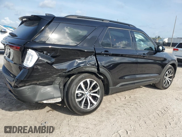 2025 Ford Explorer ST-Line with VIN 1FMUK7KH5SGB97289, listed as a Copart auction lot 58776885 with 985 mi miles and Salvage title. Bid and sale history available at DreamBid. Image 3.