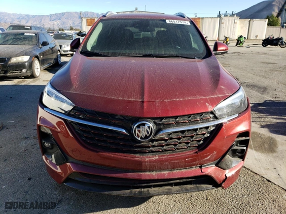 2023 Buick Encore GX Select with VIN KL4MMDSL9PB005176, listed as a Copart auction lot 86817574 with 22,490 mi miles and Salvage Title. Bid and sale history available at carsss.com. Image 5.