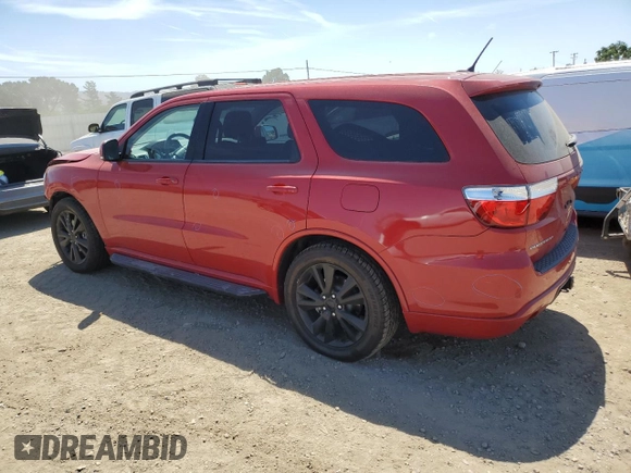 2013 Dodge Durango R/T with VIN 1C4SDHCT9DC689526, listed as a Copart auction lot 56386035 with 65,242 mi miles and Salvage title. Bid and sale history available at DreamBid. Image 2.