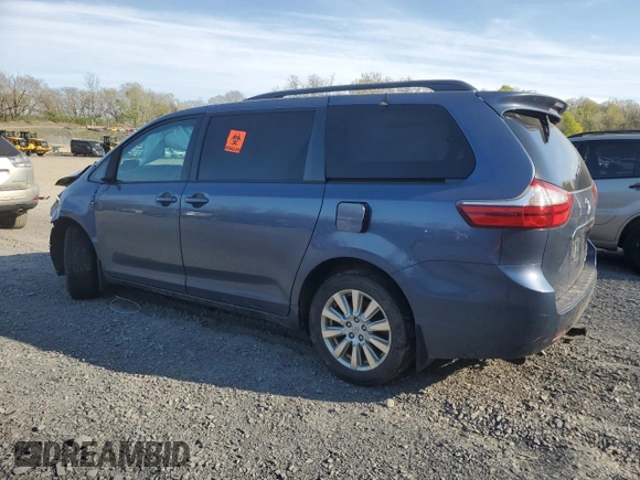 2017 Toyota Sienna LE with VIN 5TDJZ3DC9HS148575, listed as a Copart auction lot 53228805 with Not provided miles and Salvage title. Bid and sale history available at DreamBid. Image 2.