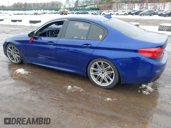 2018 BMW 5 Series 540i xDrive with VIN WBAJE7C5XJWC56733, listed as a IAAI auction lot 41558451 with 67,460 mi miles and . Bid and sale history available at DreamBid. Image 3.
