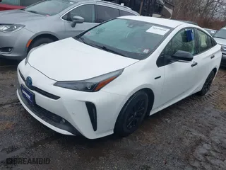 2022 Toyota Prius LE with VIN JTDL9MFU3N3035383, listed as a IAAI auction lot 38575050 with 23,304 mi miles. Bid and sale history available at carsss.com. Image 2.