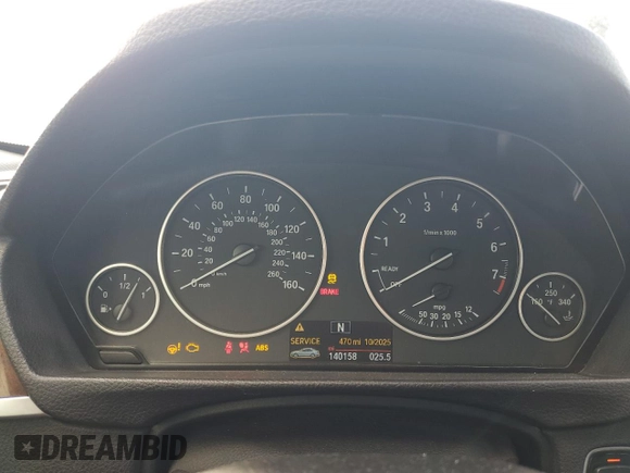 2016 BMW 3 Series 320i with VIN WBA8E1G55GNU12288, listed as a Copart auction lot 42396055 with 140,158 mi miles and Salvage Title. Bid and sale history available at DreamBid. Image 9.