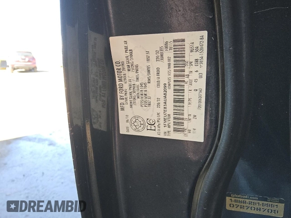 2010 Ford Explorer Eddie Bauer z VIN 1FMEU7E83AUA82099, wystawiony jako Copart lot #48391525 z przebiegiem 162 628 mil mil oraz Tytuł czysty. Historia ofert i sprzedaży dostępna na DreamBid. Obrazek 14.