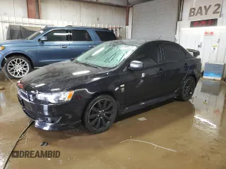 2010 Mitsubishi Lancer GTS with VIN JA32U8FW0AU027070, listed as a Copart auction lot 49516945 with 130,560 mi miles and Salvage Title. Bid and sale history available at carsss.com. Image 1.