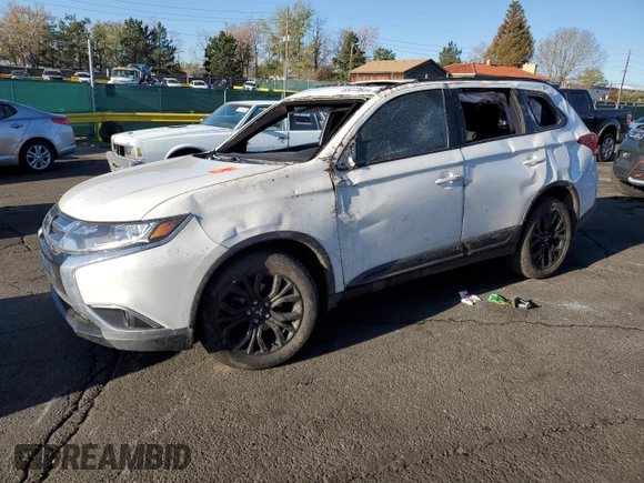 2018 Mitsubishi Outlander ES with VIN JA4AZ3A33JZ064156, listed as a Copart auction lot 55072645 with Not provided miles and Non repairable. Bid and sale history available at DreamBid. Image 1.