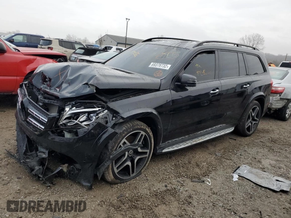 2018 Mercedes-Benz GLS with VIN 4JGDF7DE3JB075680, listed as a Copart auction lot 69378732 with 0 mi miles. Bid and sale history available at carsss.com. Image 1.