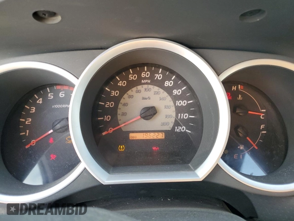 2006 Toyota Tacoma PreRunner with VIN 5TENX62N66Z315925, listed as a Copart auction lot 80565954 with 196,227 mi miles and Salvage title. Bid and sale history available at DreamBid. Image 9.