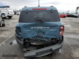 2021 Ford Bronco Sport Big Bend with VIN 3FMCR9B69MRB20633, listed as a Copart auction lot 48699295 with 46,724 mi miles and Salvage Title. Bid and sale history available at carsss.com. Image 6.
