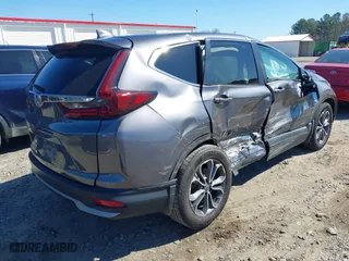 2020 Honda CR-V EX with VIN 2HKRW1H55LH405788, listed as a IAAI auction lot 41827036 with 47,056 mi miles. Bid and sale history available at carsss.com. Image 4.