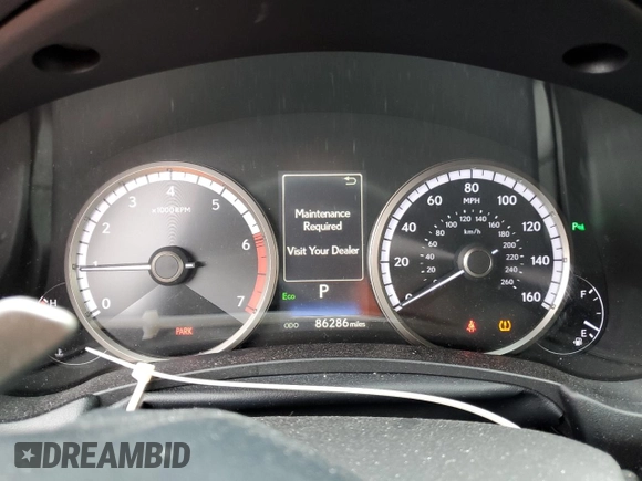 2019 Lexus NX 300 z VIN JTJBARBZ5K2192588, wystawiony jako Copart lot #56175425 z przebiegiem 86 286 mil mil oraz Szkoda całkowita • Salvage title. Historia ofert i sprzedaży dostępna na DreamBid. Obrazek 9.
