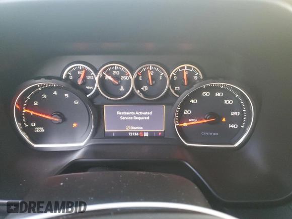 2021 Chevrolet Tahoe Commercial with VIN 1GNSKLED1MR360113, listed as a Copart auction lot 49041495 with 72,136 mi miles and Salvage title. Bid and sale history available at DreamBid. Image 9.