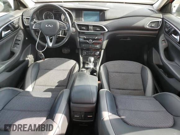 2018 Infiniti QX30 with VIN SJKCH5CP5JA002430, listed as a Copart auction lot 53835375 with 58,187 mi miles and Salvage title. Bid and sale history available at DreamBid. Image 8.