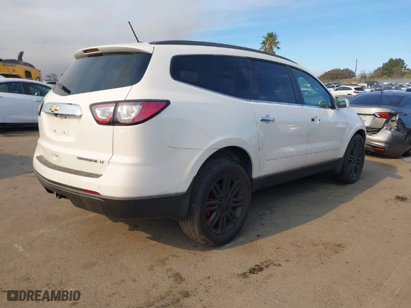 2015 Chevrolet Traverse LT with VIN 1GNKRGKD2FJ311351, listed as a IAAI auction lot 41377458 with 153,627 mi miles. Bid and sale history available at carsss.com. Image 4.