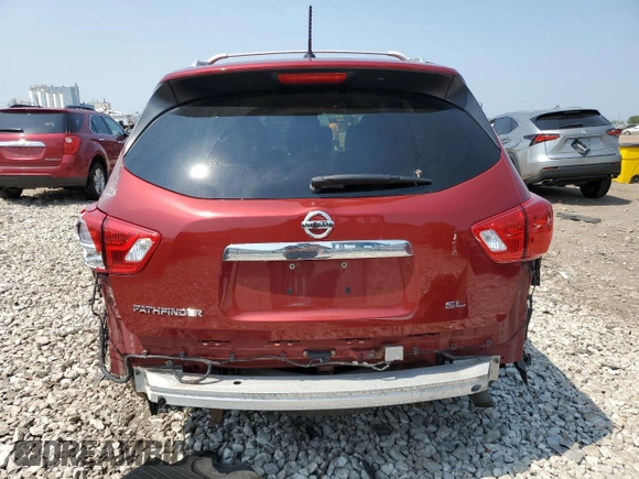 2018 Nissan Pathfinder S with VIN 5N1DR2MN7JC614550, listed as a Copart auction lot 60721215 with 135,189 mi miles and Salvage title. Bid and sale history available at DreamBid. Image 6.