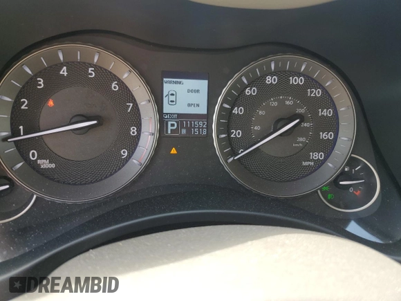 2011 Infiniti M37 with VIN JN1BY1AP8BM326422, listed as a Copart auction lot 54118515 with 111,592 mi miles and Salvage Title. Bid and sale history available at carsss.com. Image 9.