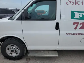 2014 GMC Savana Cargo Van with VIN 1GTW7FCAXE1172325, listed as a Copart auction lot 76668414 with 0 mi miles and Salvage Title. Bid and sale history available at carsss.com. Image 12.