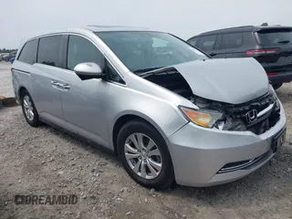 2014 Honda Odyssey EX-L z VIN 5FNRL5H66EB029967, wystawiony jako IAAI lot #42037754 z przebiegiem 159 647 mil mil oraz . Historia ofert i sprzedaży dostępna na DreamBid. Obrazek 1.