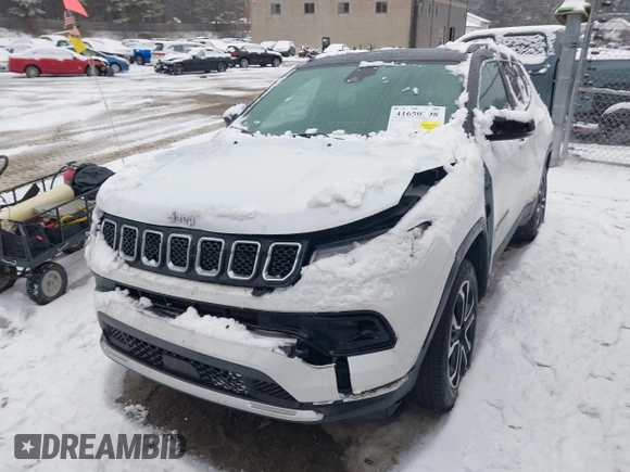 2023 Jeep Compass Limited with VIN 3C4NJDCN1PT519895, listed as a IAAI auction lot 41650298 with 14,119 mi miles and . Bid and sale history available at carsss.com. Image 2.
