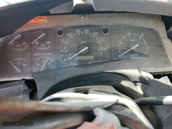 1997 Ford F-250 HD with VIN 1FTHF26F4VEA21095, listed as a Copart auction lot 71934824 with 214,047 mi miles and Salvage Title. Bid and sale history available at carsss.com. Image 9.