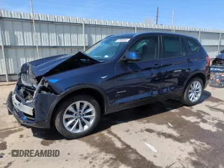 2017 BMW X3 sDrive28i with VIN 5UXWZ7C30H0V93495, listed as a Copart auction lot 52865645 with 64,102 mi miles and Salvage Title. Bid and sale history available at carsss.com. Image 1.