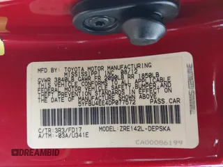 2013 Toyota Corolla L with VIN 5YFBU4EE4DP077572, listed as a IAAI auction lot 41353507 with 132,657 mi miles. Bid and sale history available at carsss.com. Image 9.
