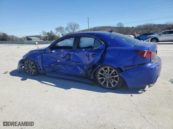 2008 Lexus IS F with VIN JTHBP262585004647, listed as a Copart auction lot 47167715 with NaN miles and Clean Title. Bid and sale history available at carsss.com. Image 2.
