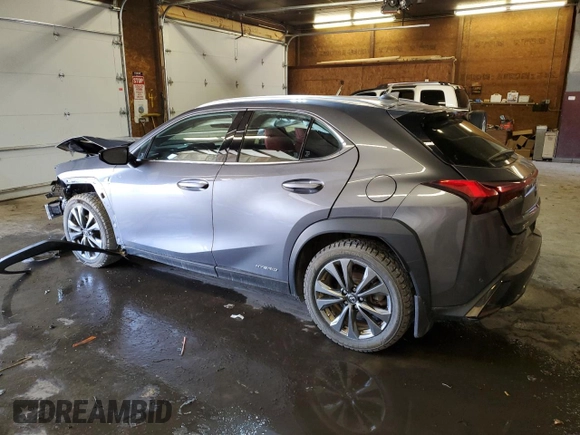 2019 Lexus UX with VIN JTHU9JBH5K2004597, listed as a Copart auction lot 49485153 with 30,512 mi miles. Bid and sale history available at carsss.com. Image 2.