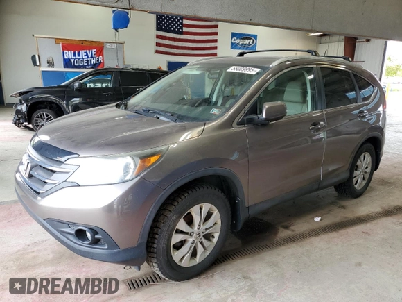 2013 Honda CR-V EX-L z VIN 5J6RM4H72DL084275, wystawiony jako Copart lot #58009995 z przebiegiem 122 480 mil mil oraz Tytuł czysty. Historia ofert i sprzedaży dostępna na DreamBid. Obrazek 1.