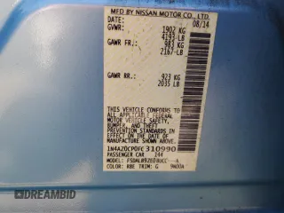 2015 Nissan LEAF S with VIN 1N4AZ0CP0FC310990, listed as a Copart auction lot 64315325 with 80,860 mi miles and Salvage title. Bid and sale history available at DreamBid. Image 12.