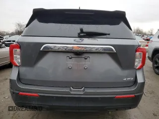 2021 Ford Explorer with VIN 1FMSK8BH5MGA57470, listed as a Copart auction lot 43072275 with 24,770 mi miles and Salvage title. Bid and sale history available at DreamBid. Image 6.