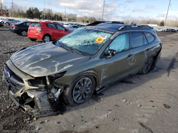 2023 Subaru Outback Onyx Edition with VIN 4S4BTALC9P3169157, listed as a Copart auction lot 43973465 with 9,930 mi miles and Salvage Title. Bid and sale history available at carsss.com. Image 1.