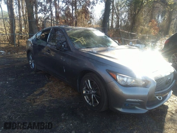 2015 Infiniti Q50 Premium with VIN JN1BV7AR5FM420227, listed as a IAAI auction lot 38428559 with 201,063 mi miles and . Bid and sale history available at DreamBid. Image 1.