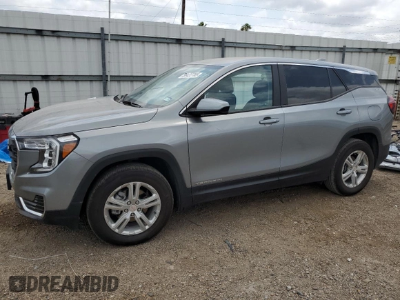 2024 GMC Terrain SLE with VIN 3GKALMEG9RL241746, listed as a Copart auction lot 55422785 with 20,583 mi miles and Salvage title. Bid and sale history available at DreamBid. Image 1.