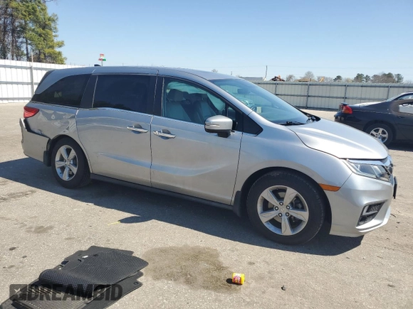 2020 Honda Odyssey EX-L with VIN 5FNRL6H78LB072721, listed as a Copart auction lot 48892095 with 39,634 mi miles and Salvage Title. Bid and sale history available at carsss.com. Image 4.