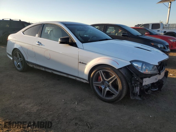 2015 Mercedes-Benz C-Class C 63 AMG with VIN WDDGJ7HB2FG367790, listed as a Copart auction lot 42777815 with 89,816 mi miles and Salvage Title. Bid and sale history available at carsss.com. Image 4.