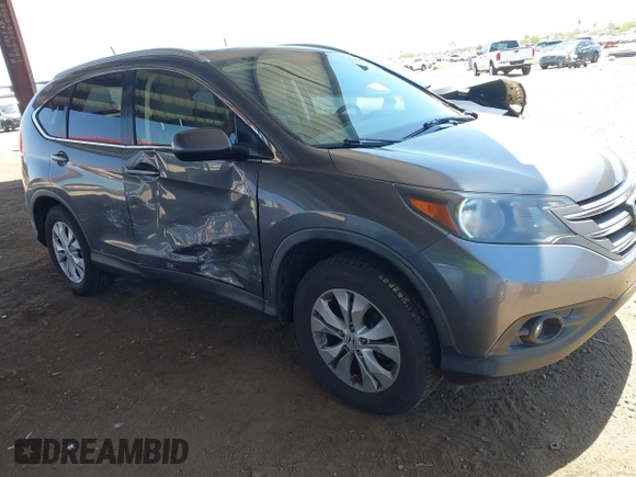 2012 Honda CR-V EX-L with VIN JHLRM3H71CC004319, listed as a IAAI auction lot 42100167 with 117,397 mi miles and . Bid and sale history available at carsss.com. Image 1.