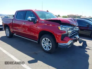 2023 Chevrolet Silverado 1500 LTZ with VIN 1GCUDGE85PZ190638, listed as a IAAI auction lot 41829532 with 15,418 mi miles and . Bid and sale history available at DreamBid. Image 1.