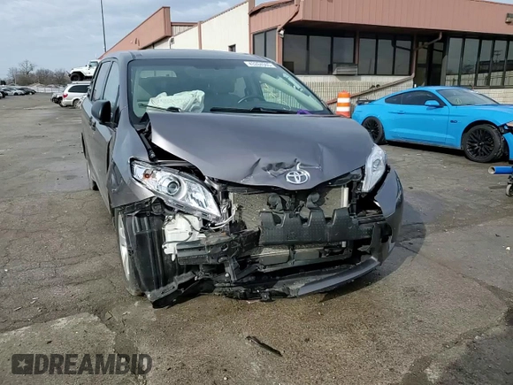 2016 Toyota Sienna L with VIN 5TDZK3DCXGS690788, listed as a Copart auction lot 43284565 with 154,559 mi miles and Salvage title. Bid and sale history available at DreamBid. Image 12.