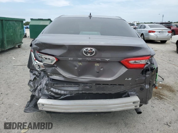2020 Toyota Camry LE with VIN 4T1C11AK4LU970264, listed as a Copart auction lot 55728075 with 16,619 mi miles and Salvage Title. Bid and sale history available at DreamBid. Image 6.