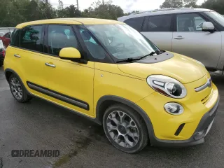 2014 FIAT 500L Trekking with VIN ZFBCFADH6EZ019868, listed as a Copart auction lot 79060774 with 93,118 mi miles and Salvage Title. Bid and sale history available at carsss.com. Image 4.