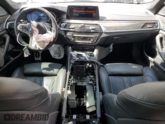 2018 BMW 5 Series M550i xDrive with VIN WBAJB9C55JB049384, listed as a Copart auction lot 54934435 with 79,061 mi miles and Non Repairable. Bid and sale history available at DreamBid. Image 8.