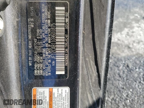 2016 Subaru BRZ Premium with VIN JF1ZCAB11G9601875, listed as a Copart auction lot 41617955 with 44,816 mi miles and Salvage Title. Bid and sale history available at DreamBid. Image 12.