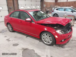 2009 Mercedes-Benz C-Class 3.0L Sport with VIN WDDGF54X49R077132, listed as a IAAI auction lot 41920266 with 85,558 mi miles. Bid and sale history available at carsss.com. Image 1.