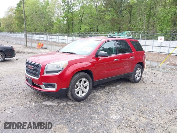 2013 GMC Acadia SLE with VIN 1GKKRPKD1DJ251170, listed as a IAAI auction lot 41972234 with 186,347 mi miles. Bid and sale history available at carsss.com. Image 2.