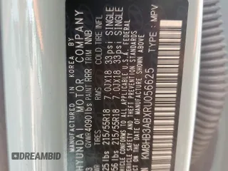 2024 Hyundai Kona SEL с VIN KM8HB3ABXRU056625, выставлен на аукционе Copart как лот 60072105 с пробегом 30 214 миль миль и Списание • Salvage title. История ставок и продаж доступна на DreamBid. Изображение 13.
