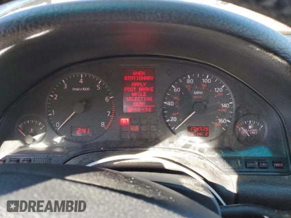 1998 Audi A8 with VIN WAUBG34D3WN007522, listed as a Copart auction lot 45497545 with 174,719 mi miles and Clean title. Bid and sale history available at DreamBid. Image 9.