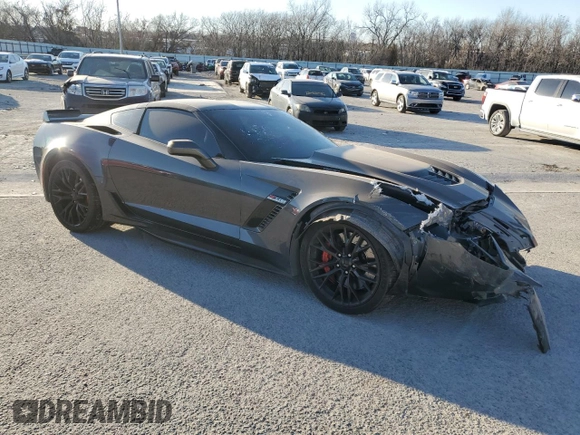 2017 Chevrolet Corvette Z06 2LZ with VIN 1G1YS2D64H5606898, listed as a Copart auction lot 42851965 with 22,327 mi miles and Salvage Title. Bid and sale history available at carsss.com. Image 4.